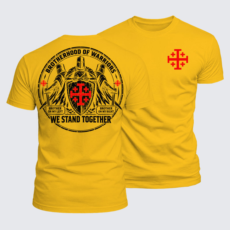 Luxe Mercerized Cotton Tee - Brotherhood of Warriors – We Stand Together Christian Knight