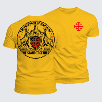 Luxe Mercerized Cotton Tee - Brotherhood of Warriors – We Stand Together Christian Knight