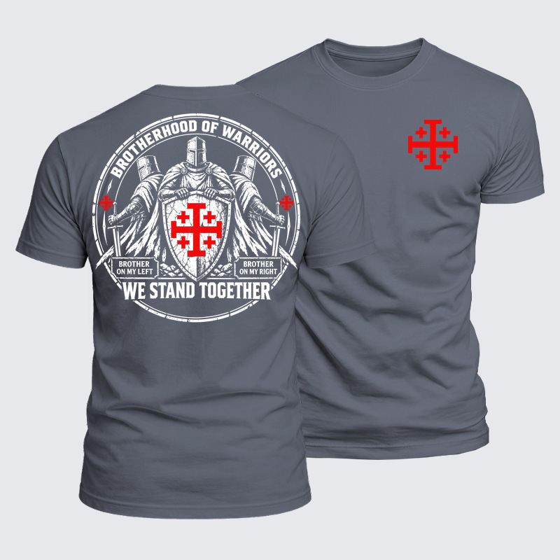 Luxe Mercerized Cotton Tee - Brotherhood of Warriors – We Stand Together Christian Knight