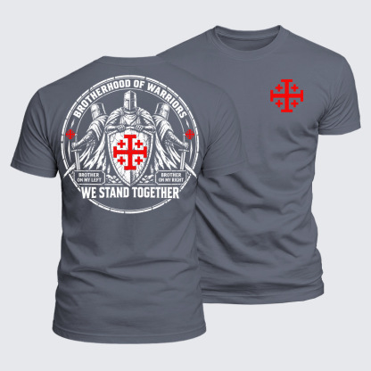 Luxe Mercerized Cotton Tee - Brotherhood of Warriors – We Stand Together Christian Knight