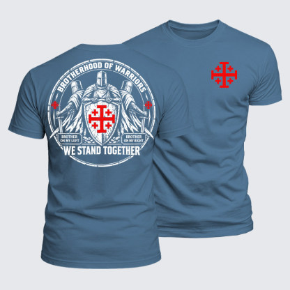 Luxe Mercerized Cotton Tee - Brotherhood of Warriors – We Stand Together Christian Knight