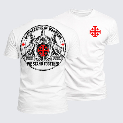 Luxe Mercerized Cotton Tee - Brotherhood of Warriors – We Stand Together Christian Knight