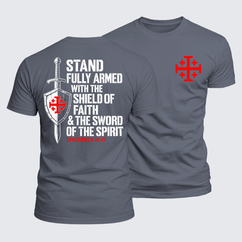 Luxe Mercerized Cotton Tee -Stand Fully Armed