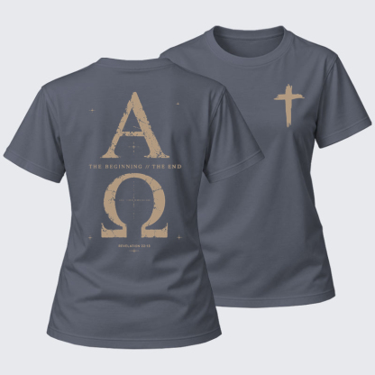 Women's T-shirts   - Alpha and the Omega Revelation 22:13