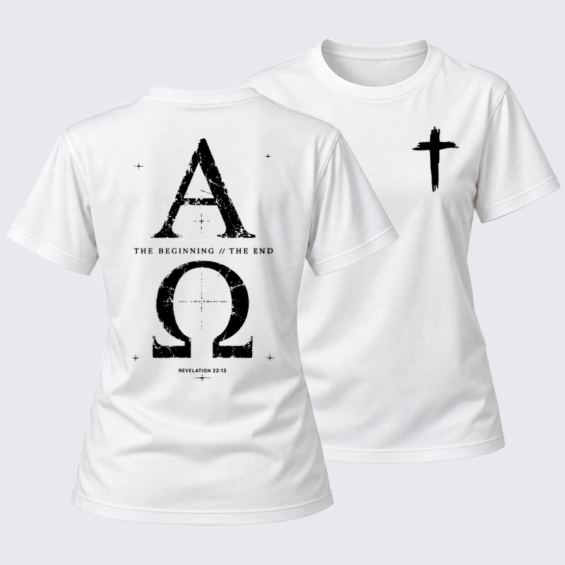 Women's T-shirts   - Alpha and the Omega Revelation 22:13