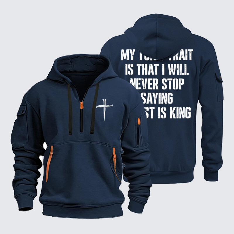 Zipper Hoodies Ave Christus Rex – My Toxic Trait – Christ Is King
