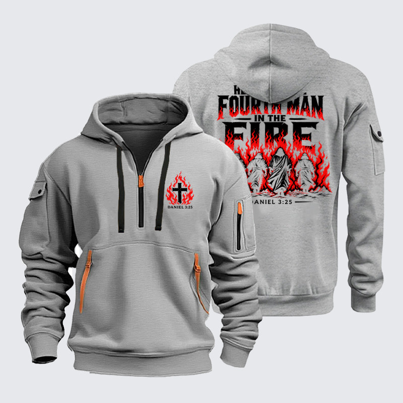 Zipper Hoodies Ave Christus Rex – The Fourth Man in the Fire – Daniel 3:25