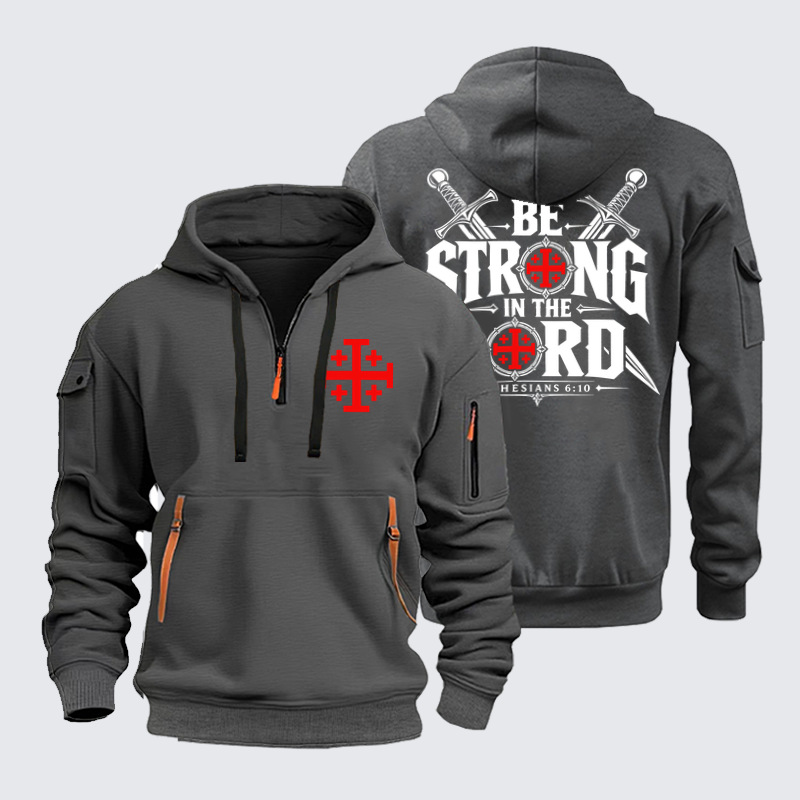 Zipper Hoodies Ave Christus Rex –Be Strong in the Lord Ephesians 6:10
