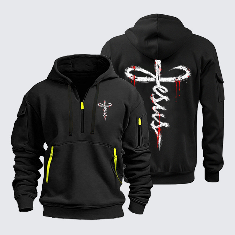 Zipper Hoodies Ave Christus Rex – Jesus Cross