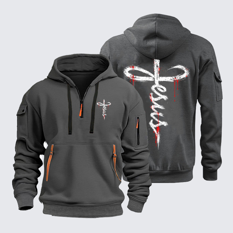 Zipper Hoodies Ave Christus Rex – Jesus Cross