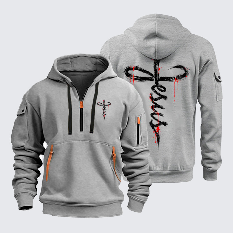 Zipper Hoodies Ave Christus Rex – Jesus Cross