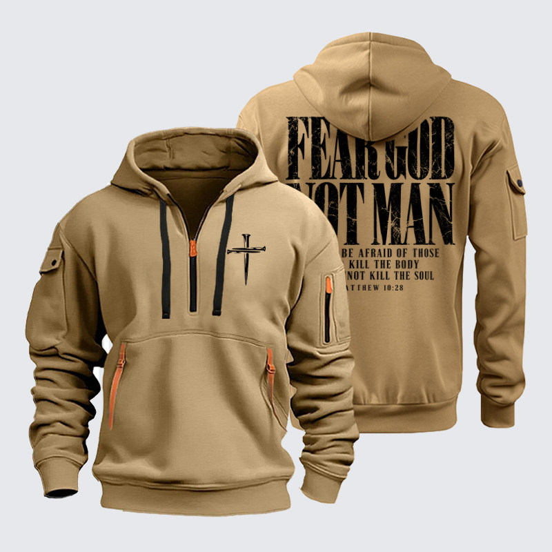 Zipper Hoodies Ave Christus Rex – Fear God Not Man – Matthew 10:28