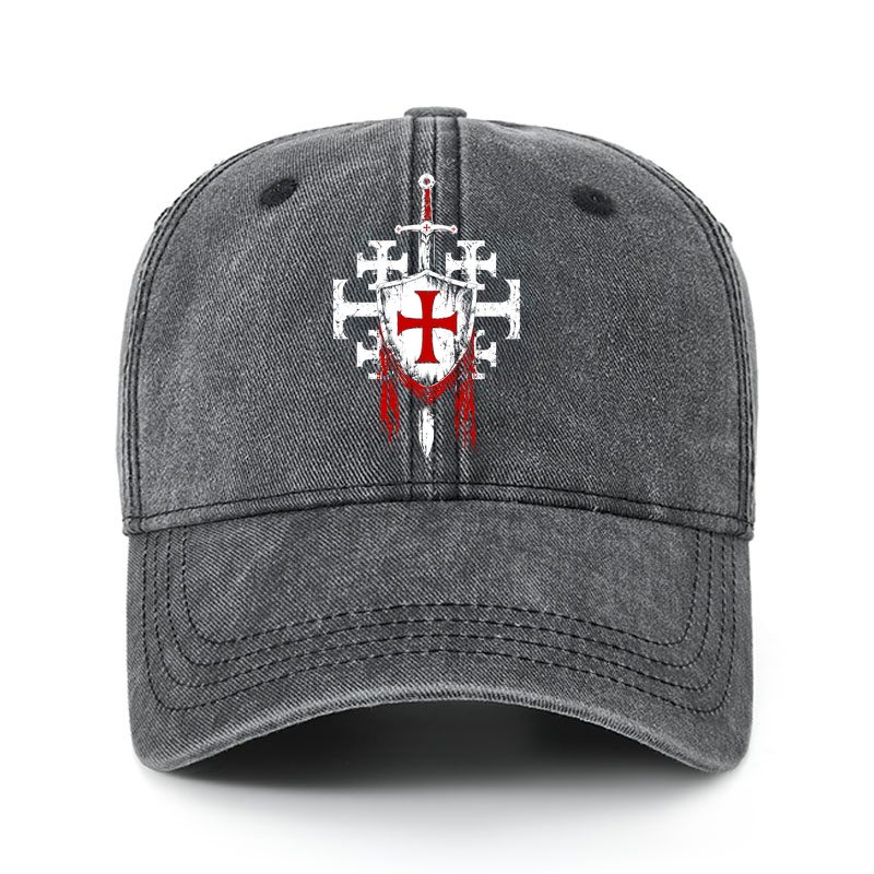 Heritage Washed Cap - Deus Vult: God Wills It