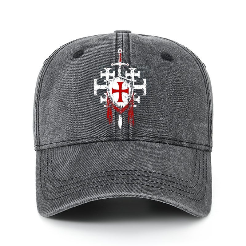 Heritage Washed Cap - Deus Vult: God Wills It