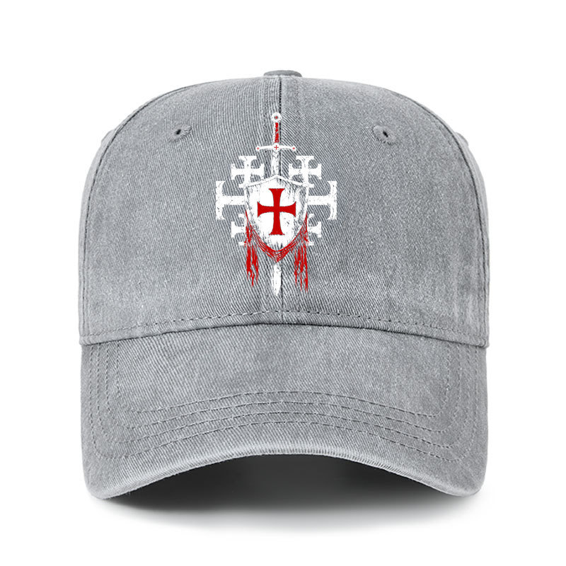 Heritage Washed Cap - Deus Vult: God Wills It