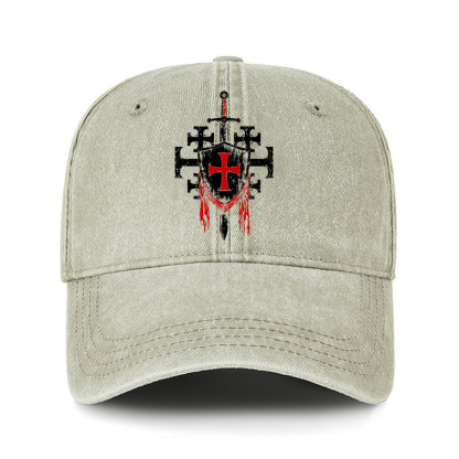 Heritage Washed Cap - Deus Vult: God Wills It