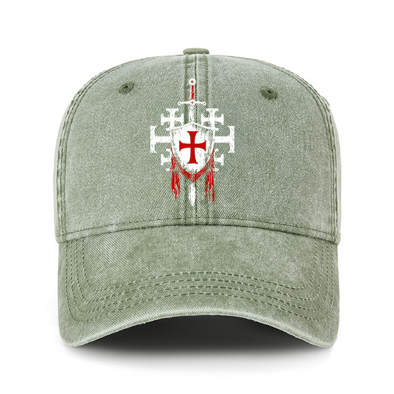 Heritage Washed Cap - Deus Vult: God Wills It