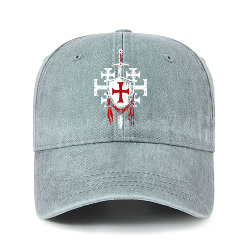 Heritage Washed Cap - Deus Vult: God Wills It