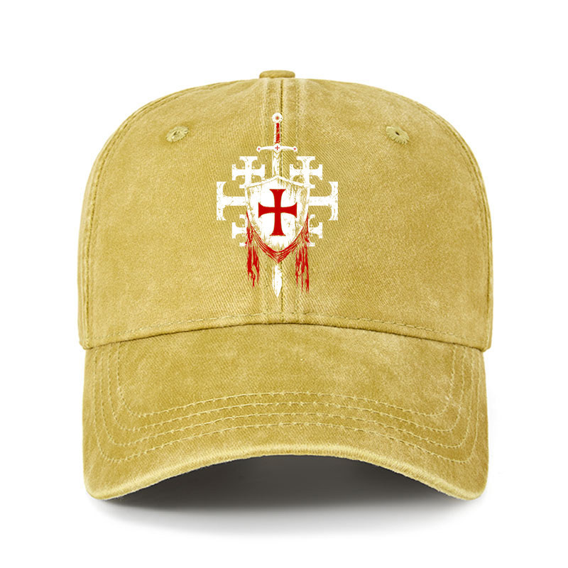 Heritage Washed Cap - Deus Vult: God Wills It
