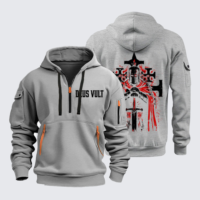 Zipper Hoodies - Deus Vult: God Wills It