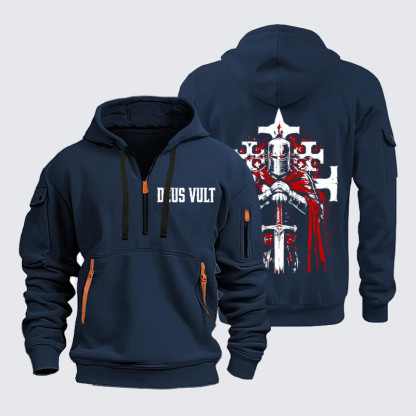Zipper Hoodies - Deus Vult: God Wills It