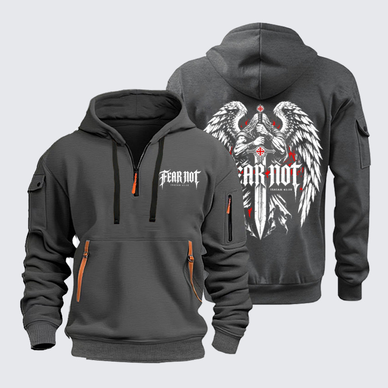 Zipper Hoodies – Fear Not Christian Angel – Isaiah 41:10