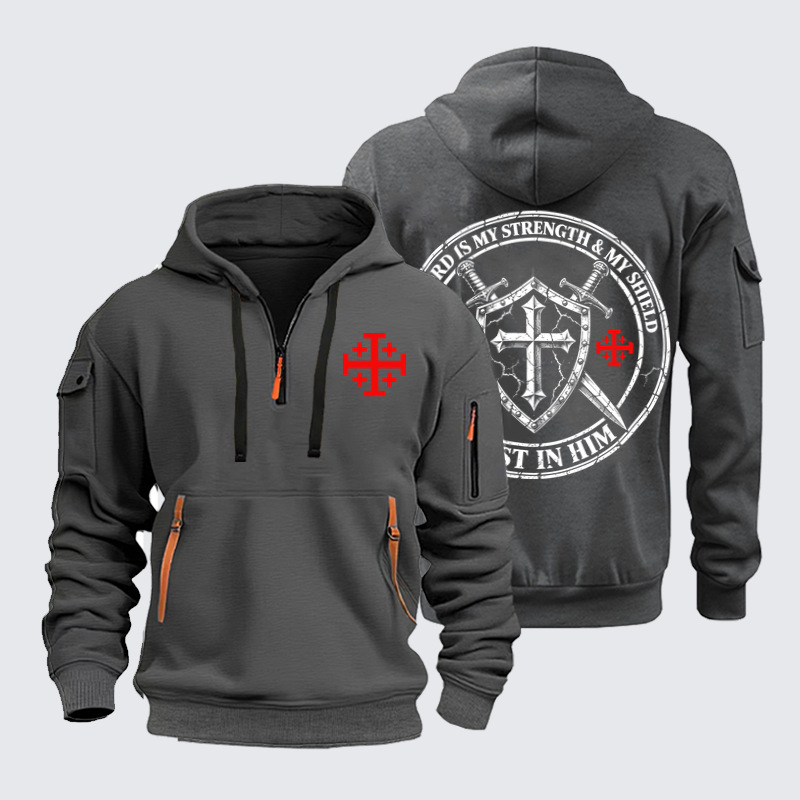 Zipper Hoodies – The Lord Is My Strength & My Shield