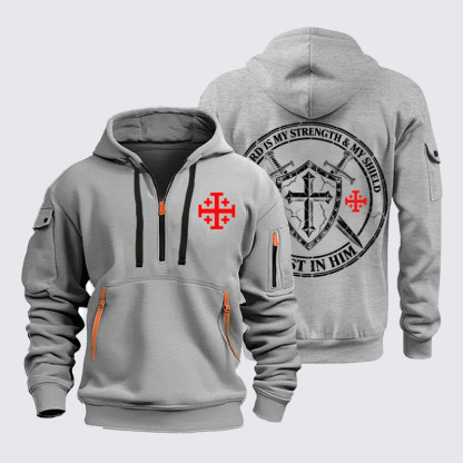 Zipper Hoodies – The Lord Is My Strength & My Shield