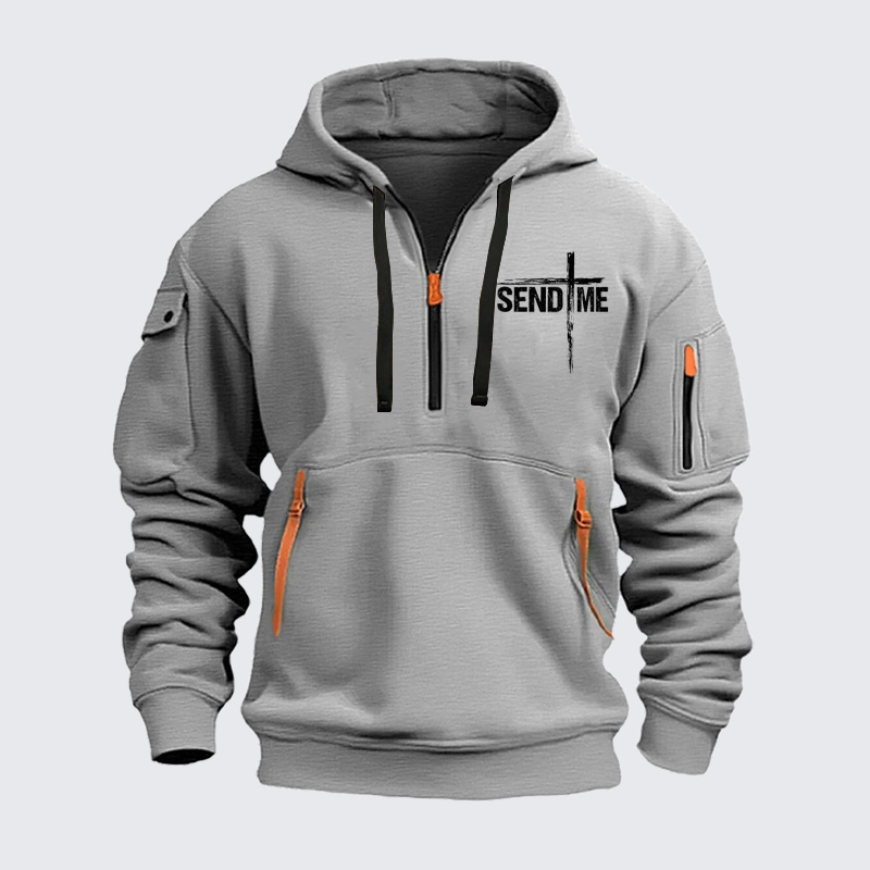 Zipper Hoodies – Send Me – Christian Cross Faith