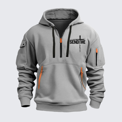 Zipper Hoodies – Send Me – Christian Cross Faith