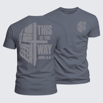 Luxe Mercerized Cotton Tee - This Is the Way – John 14:6 Christian Knight