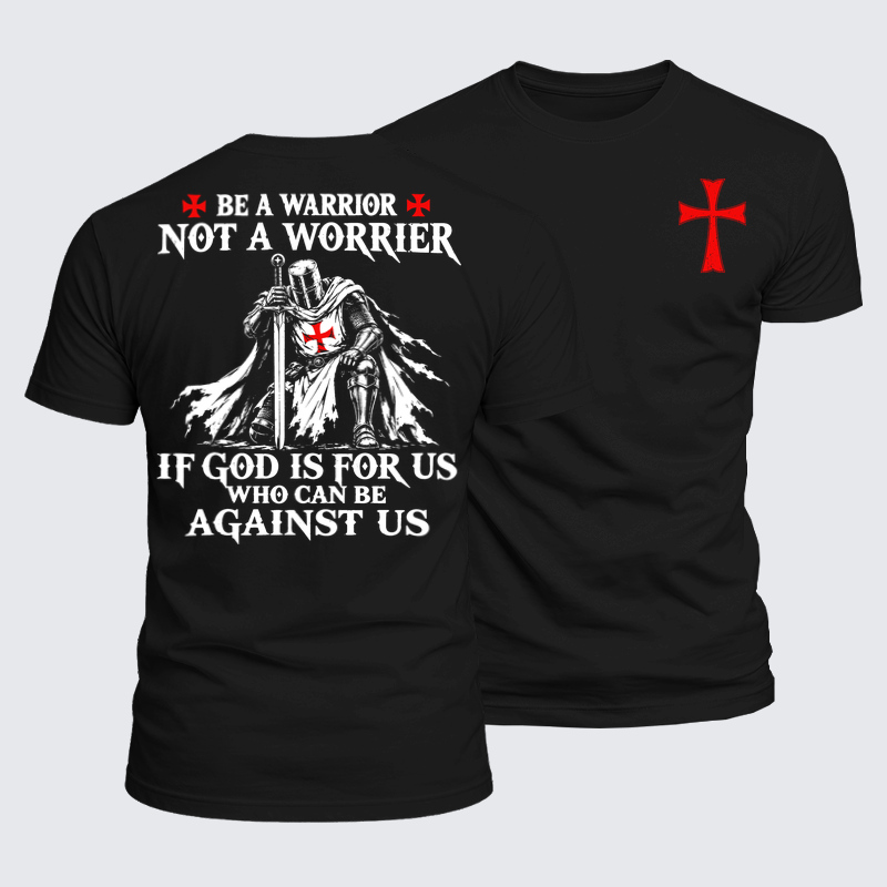 Luxe Mercerized Cotton Tee - Be a Warrior, Not a Worrier – Christian Knight