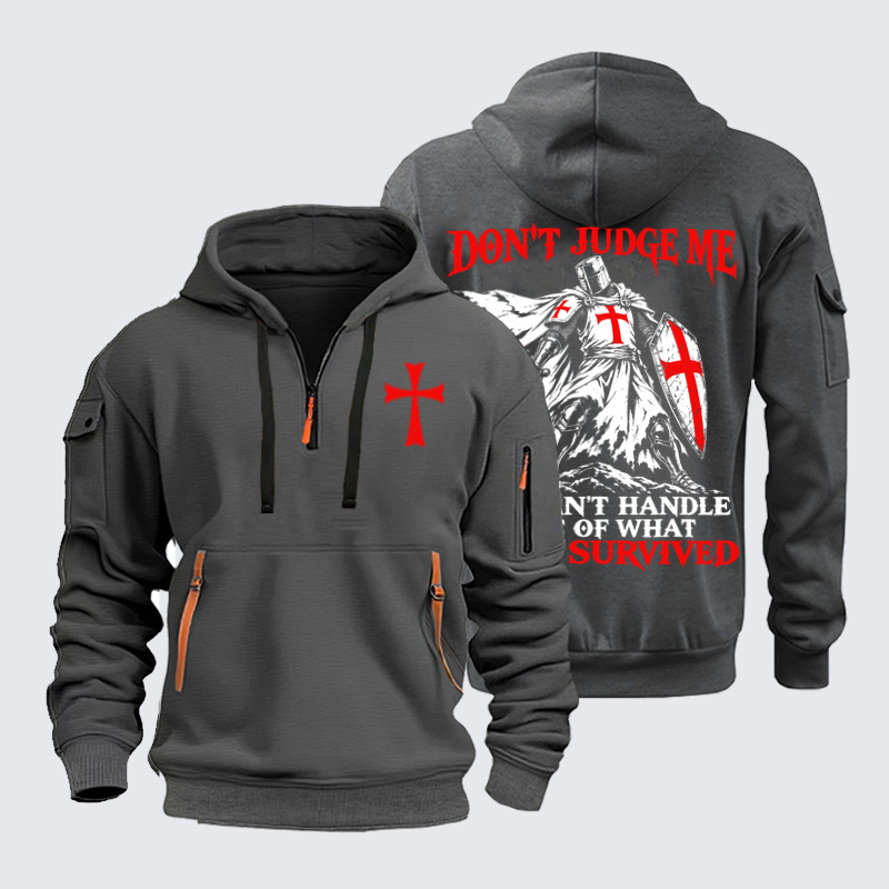 Zipper Hoodies – Don’t Judge Me – I Have Survived Christian Knight