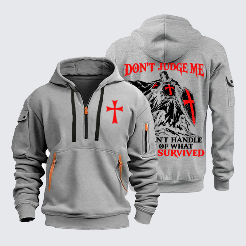 Zipper Hoodies – Don’t Judge Me – I Have Survived Christian Knight