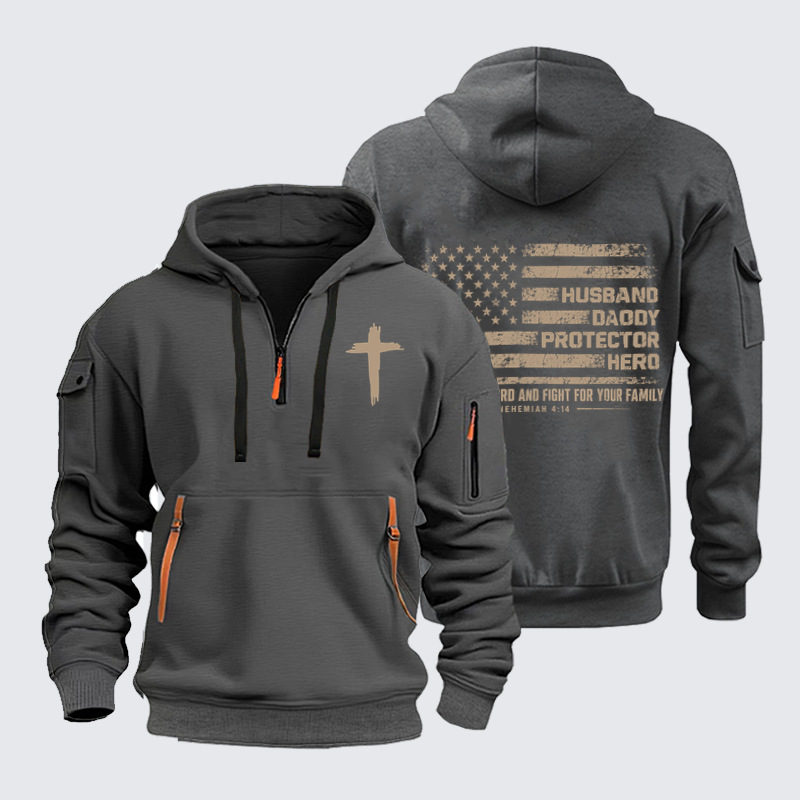 Zipper Hoodies – Fight for Your Family – Nehemiah 4:14
