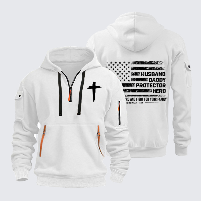 Zipper Hoodies – Fight for Your Family – Nehemiah 4:14