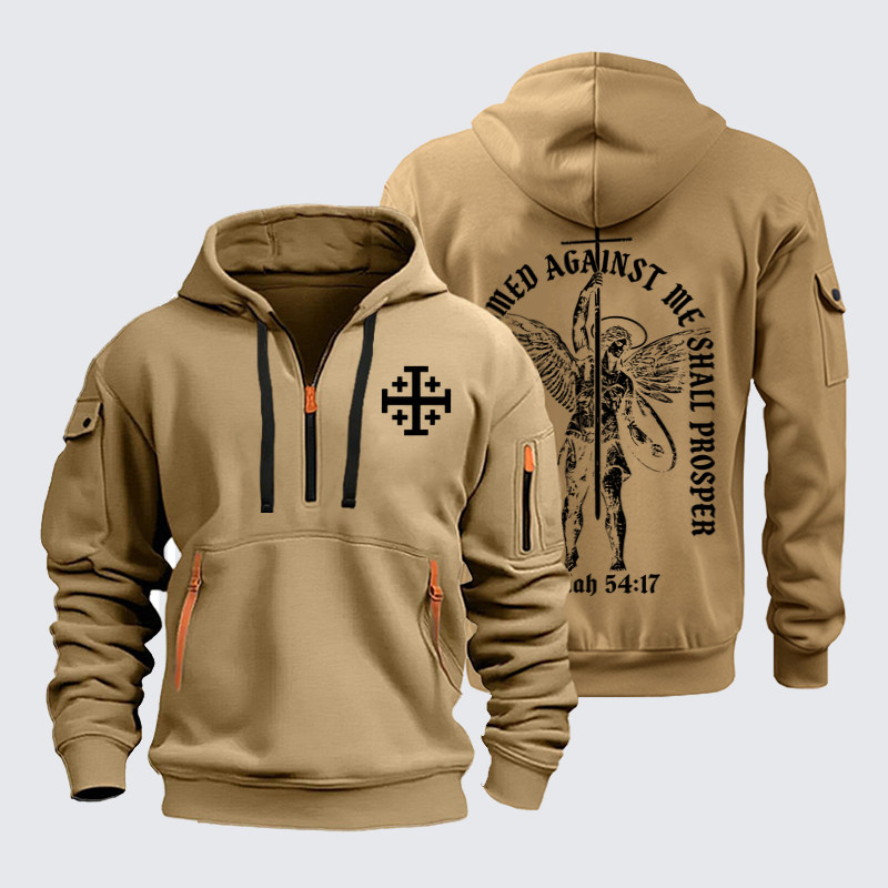 Zipper Hoodies – No Weapon Formed Against Me Shall Prosper Isaiah 54:17