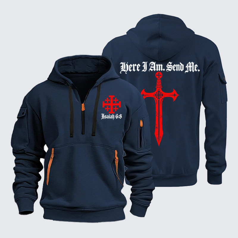 Zipper Hoodies – Here I Am, Send Me – Isaiah 6:8