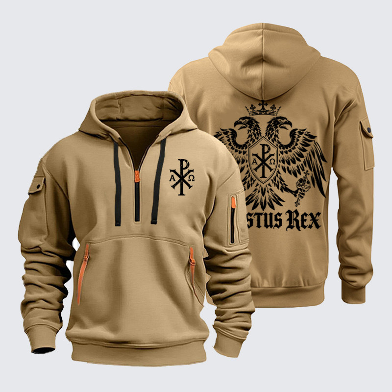 Zipper Hoodies – Christus Rex – Christ the King Christian Eagle
