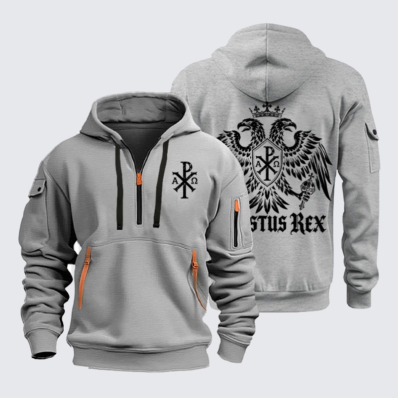 Zipper Hoodies – Christus Rex – Christ the King Christian Eagle