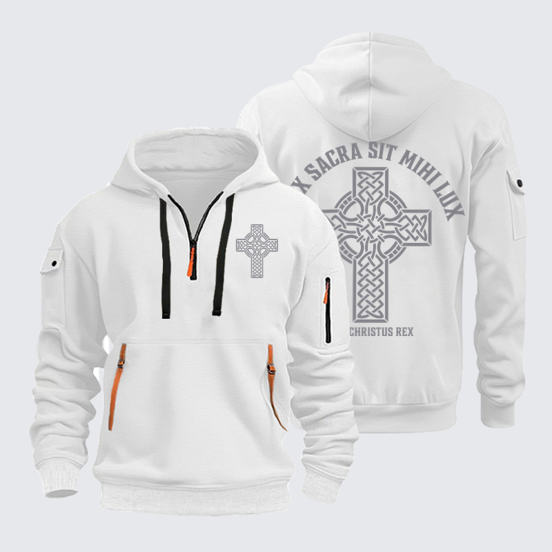 Zipper Hoodies – Crux Sacra Sit Mihi Lux – Ave Christus Rex