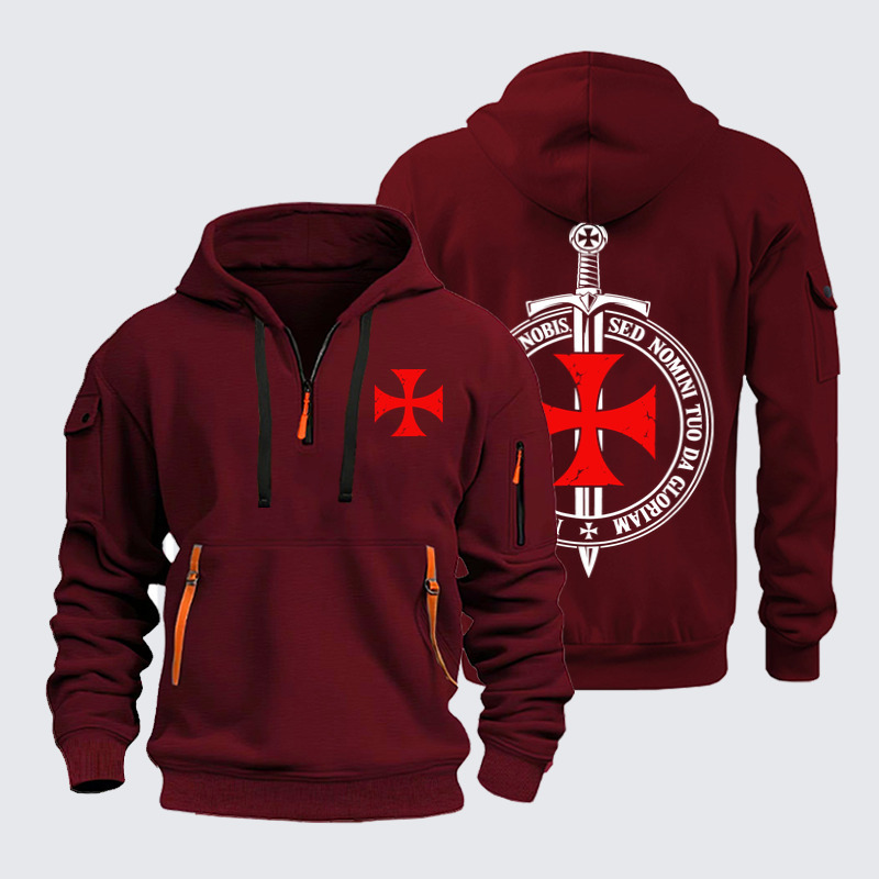 Zipper Hoodies – Non Nobis Domine, Non Nobis, Sed Nomini Tuo Da Gloriam