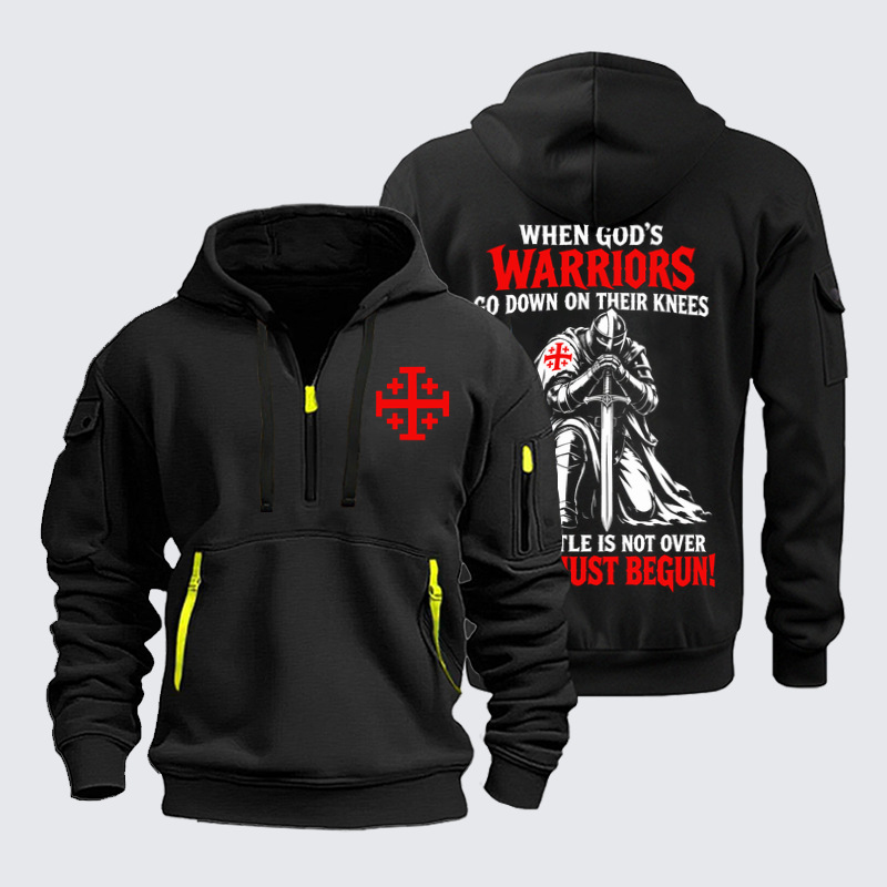 Zipper Hoodies – When God’s Warriors Kneel – Christian Knight