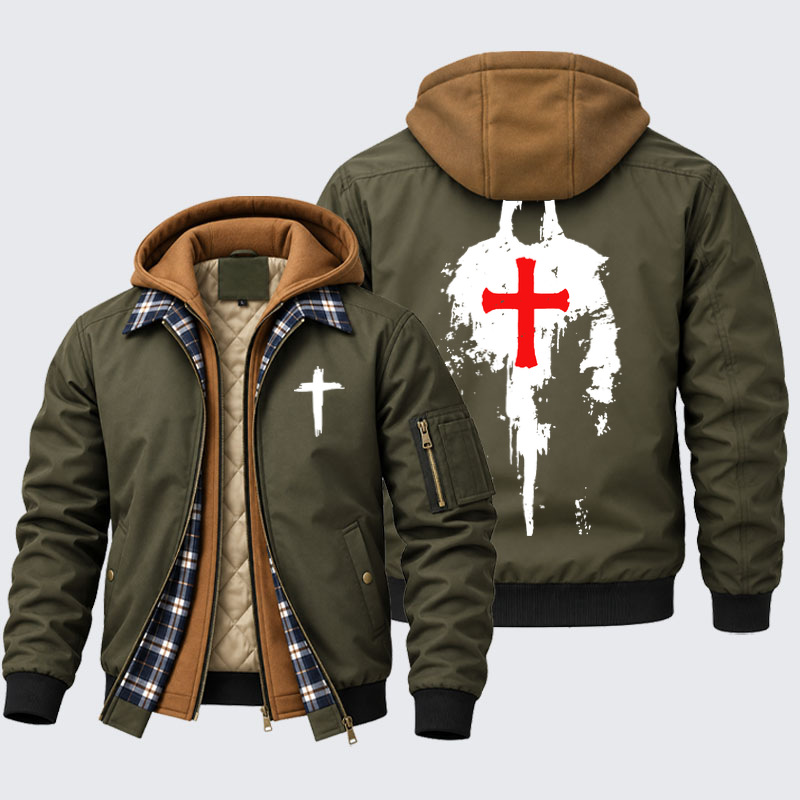 Hooded Bomber Jacket - The Saviour 