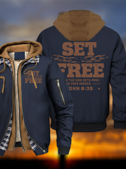 Set Free Hooded Bomber Jacket