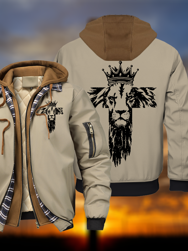 King of Kings Hooded Bomber Jacket