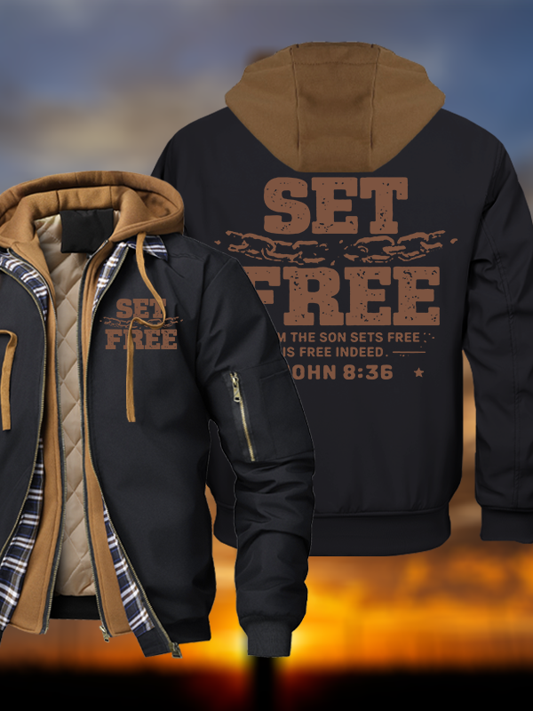Set Free Hooded Bomber Jacket