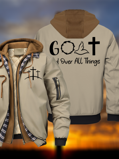 GOAT - God Over All Things  Hooded Bomber Jacket