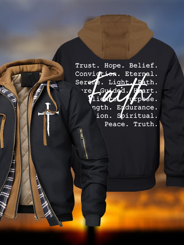 Faith Hooded Bomber Jacket