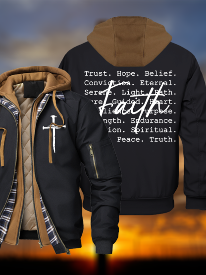 Faith Hooded Bomber Jacket